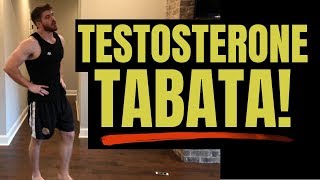 Intense 4Minute Testosterone Tabata Workout AT HOME [upl. by Eliam323]