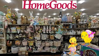 HOMEGOODS EASTER DECORATIONS HOME DECOR IDEAS SHOP WITH ME 2024 [upl. by Kihtrak]