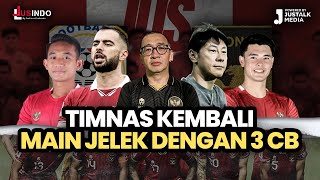 JUS INDO 74  TIMNAS KEMBALI MAIN JELEK DENGAN 3 CB [upl. by Hesper903]