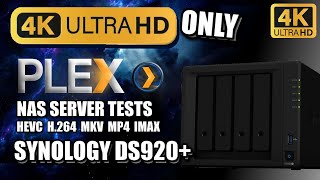 Synology DS920 4K PURE PLEX NAS TESTING [upl. by Ackerley]