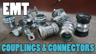 EMT Couplings amp Connectors  RAINTIGHT COMPRESSION amp SETSCREW fittings for electricians [upl. by Leveridge]