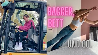 ICH fahre BAGGER Mein Bett ist da Haus Vlog Part 4 [upl. by Pearson]