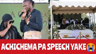 JAH PRAYZAH ACHICHEMA KURUFU RWABABA VAKE EMOTIONAL SPEECH 💔♥️😭 [upl. by Ahtiek]