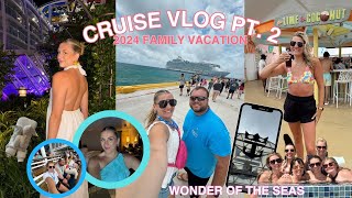 CRUISE VLOG 2  Royal Caribbean Wonder of the Seas 2024 [upl. by Georgeta251]