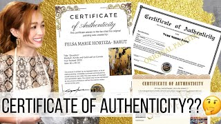 Why Every Artist Needs a Certificate of Authenticity [upl. by Ernestine520]