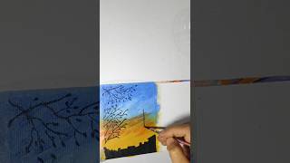 Day 56 canvas painting🎨 art youtubeshort viral 🔥🔥🤗🤗🤗🤗 [upl. by Lelah485]