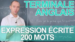 Expression écrite  200 mots  Le rappel de cours  ANGLAIS  Terminale  Les Bons Profs [upl. by Yerfoeg497]