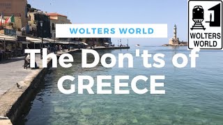 Visit Greece  The DONTs of Visiting Greece [upl. by Yenaled573]