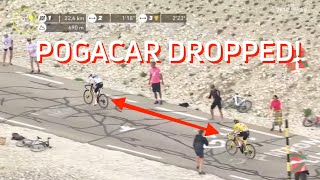 Jonas Vingegaard DROPS Tadej Pogacar On Mont Ventoux [upl. by Isac]