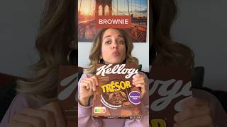 Je goûte les nouvelles céréales Trésor de Kellogg’s goût BROWNIE 🤩😱 [upl. by Sholom]