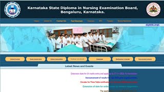 gnm nursing Exam date Extended2024 karnatakagnm exam 2024 karnatakagnm nursing online application [upl. by Sibley487]