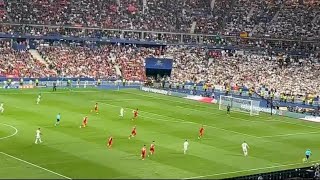 Vinicius Jr goal vs Liverpool Fc  Ucl Final 2022  Historic goal from Stand [upl. by Nanreik]