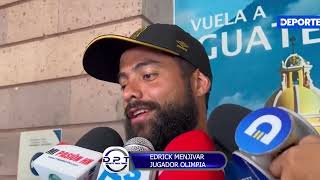 ENTREVISTA AL JUGADOR DEL OLIMPIA EDRICK MENJIVAR [upl. by Lebama762]