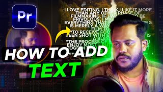 How to Add Scrolling Text to Video in Adobe Premiere Pro [upl. by Neyuq11]