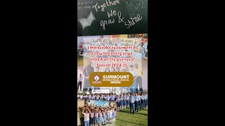 FIRST DAY SESSION 202425 SURMOUNT INTERNATIONAL SCHOOL GORAKHPUR [upl. by Heda]