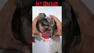 Shri Ram Murti making with clay Shri Ram colour video youtubeshortsshorts shortsvideo [upl. by Aryad826]