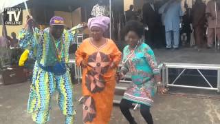 Mama HID Awolowo 99 HID Awolowos daughter Rev Tola Oyediran dancing [upl. by Tychon]