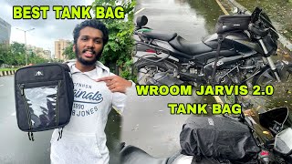 PURCHASED MY FIRST TANK BAG FOR DOMINAR 400  WROOM JARVIS 20 NON MAGNETIC TANK BAG  FULL REVIEW [upl. by Rebmetpes]