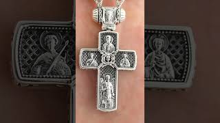 SILVER ORTHODOX CROSS NECKLACE  Dynamis Jewelry [upl. by Ellyn637]