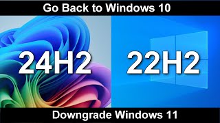 ✨Go Back to Windows 10 from Windows 11 24h2 after Update\Downgrade Windows 11 No Data loss amp license [upl. by Uziel]