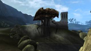 Silt Strider Animation Restored  a mod for TES III Morrowind [upl. by Adis872]