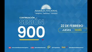 Sesión 900 del Pleno de la Asamblea Nacional del Ecuador [upl. by Weinrich]