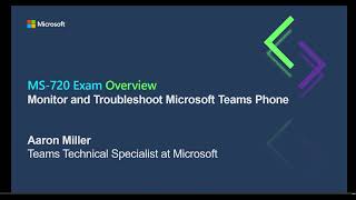 MS720 CERT  Module 6  Monitor and Troubleshoot Microsoft Teams Phone [upl. by Popele]