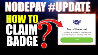 How To Claim Humanhood Badge  Nodepay Extension Airdrop Humanhood Badge Claim Update TGE Listing [upl. by Notsirt]