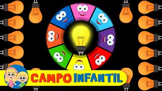 Juego de Ruleta de Colores con un Foco  Campo Infantil [upl. by Gilleod382]