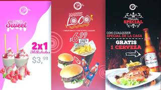 Menú Digital Promos Semanales  Sierra Fast Food [upl. by Toddie]