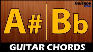 A CHORD  Bb CHORD 🎸 Beginner GUITAR Chords 🎓 How to play the A  Bb Chord 🎵 [upl. by Ferris]