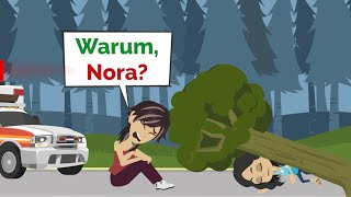 Nora STÜRZT  Deutsch Lernen  Learn German with Funny German Stories [upl. by Eedyak]