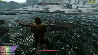 Skyrim speedrun to kill the ebony warrior 1147 [upl. by Vento]