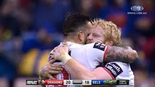 NRL Highlights St George Illawarra Dragons v Parramatta Eels – Round 16 [upl. by Gney982]