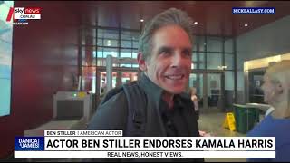 Ben Stiller roasted for vapid Kamala endorsement [upl. by Avie]