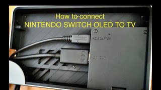 HOW TO CONNECT NINTENDO SWITCH OLED TO TV nintendoswitcholed nintendo nintendoswitch [upl. by Cynthia]