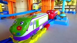 Chuggington Plarail☆Turning Rotating Tower amp Colorful Rail [upl. by Eniawtna]