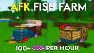 BEST 120 AFK Fish Xp Farm Tutorial in Minecraft Java amp Bedrock [upl. by Brick]