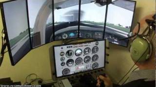 FSX and VoxATC 6 UK feature in a VFR adventure with a Piper Tomahawk [upl. by Yniar505]