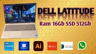 Dell latitude 5520 core i5 Generation 11th Ram 16gb SSD 512gb [upl. by Aronle]