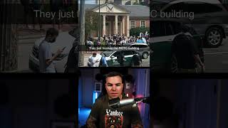 Protesters defaced the UNC Chapel Hill NROTC Armory building [upl. by Eyaj419]