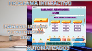 SISAT PRIMARIAPROGRAMA CON TODO LO NECESARIO PARA HACER UN LEVANTAMIENTO DE DATOS INCLUYE EXCEL [upl. by Mayrim]