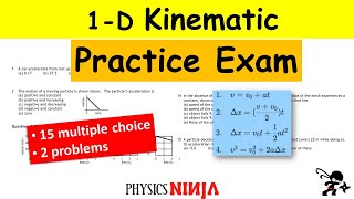 1D Kinematics Practice Exam [upl. by Deer]