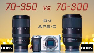 Sony 70350 vs Sony 70300 on APSC  Which Zoom lens is better 🤔  Image amp Video comparison  4K [upl. by Russia]