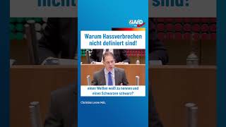 Warum Hassverbrechen nicht definiert sind afd ltnrw [upl. by Tebor]