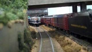 Columbia Historic Preservation Society HO Model RR Layout Big City Subway Line [upl. by Pine517]