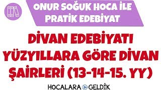 Pratik Edebiyat  Divan Edebiyatı  Divan Şairleri 131415 yy [upl. by Aneret]