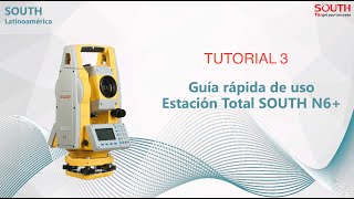 Tutorial 03 Estacion Total South N6 Cambio de Estacion por Estacion Libre [upl. by Natal634]