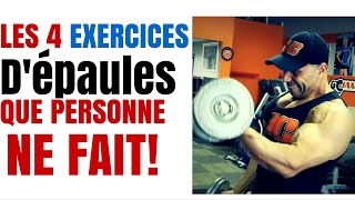 Musculation  4 Exercices Dépaules QUE PERSONNE NE FAIT [upl. by Clemmy656]