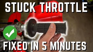 How To Fix A Sticky Throttle On A Dirt Bike [upl. by Wehtam376]